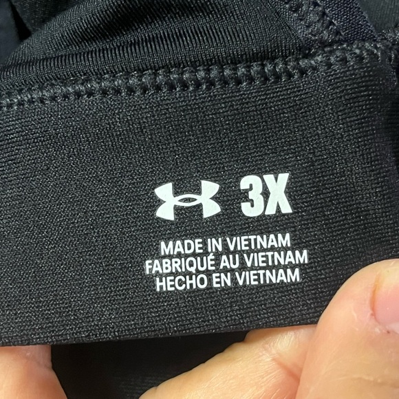 Under Armour Black Sports Bra Plus Size 3X Supportive Activewear - Picture 5 of 7
